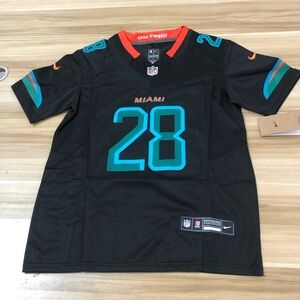 De'Von Achane Vapor Stitched Jersey Pitch Blue💙